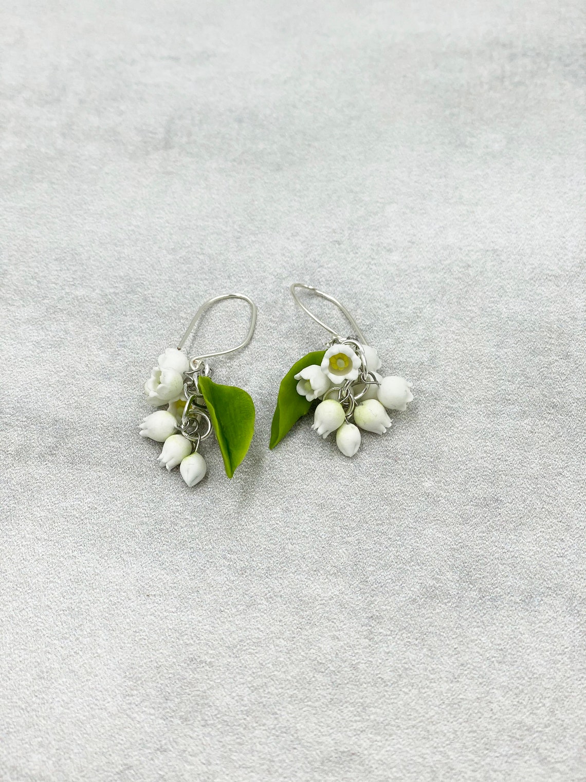 Lily of the valley earrings statement bridal flower earrings Etsy Lily of the valley earrings statement bridal flower earrings Etsy