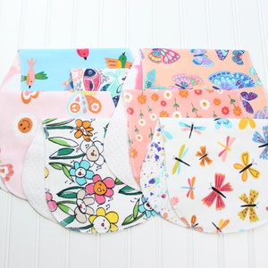 Handmade Flannel Burp Cloth Set – Baby Shower Gift, Colorful Prints