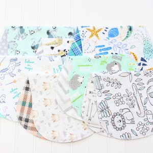 Baby Boy Burp Cloths You Pick Your Set Over 60 Patterns Baby Gift Soft Flannel Burp Cloths image 8