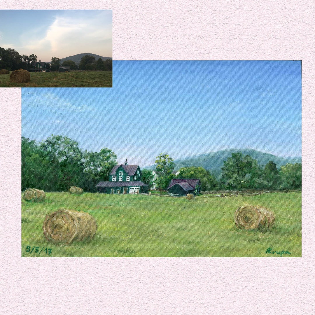 Custom Oil Painting From Photo Landscape Painting Mementos Etsy