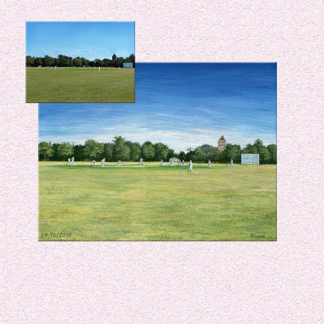 Custom Landscape Oil Painting, Game Decor From Photo, Customized