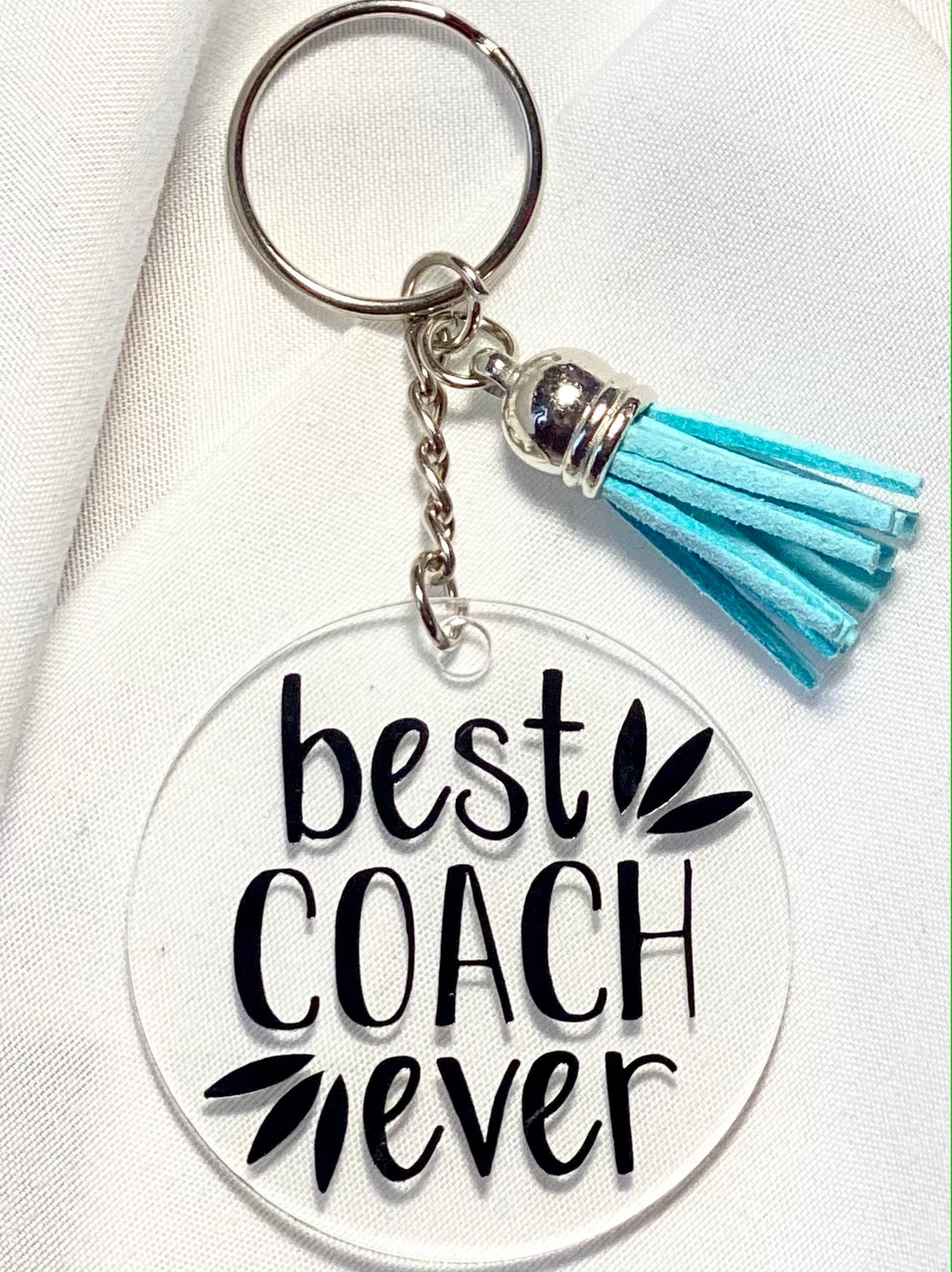 Best Coach Ever Keychain // Coach Keychain // Small Coach Gift Etsy