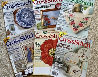 Six “Just Cross Stitch” Magazines