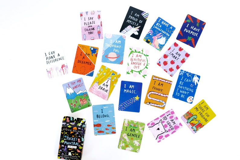 Pocket Mantras for Kids: 52 Little Affirmations to Inspire Positivity Deck of Cards image 6