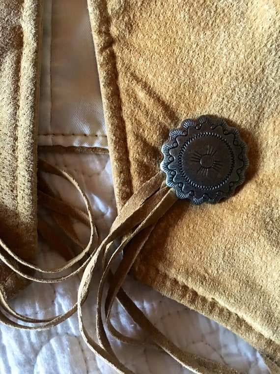 Suede Fringe Bone Jacket-Fringe Jacket-Pioneer We… - image 10