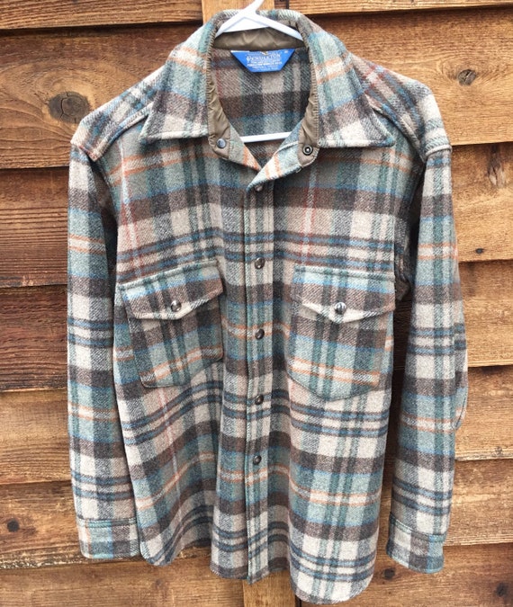 Vintage Mens Pendleton Barn Jacket-Pendleton Snap