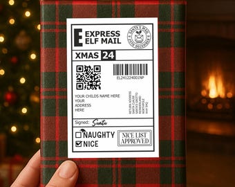 サンタさんお墨付きの、お子様へのクリスマスプレゼントにぴったりのパーソナライズされた宛名ラベル