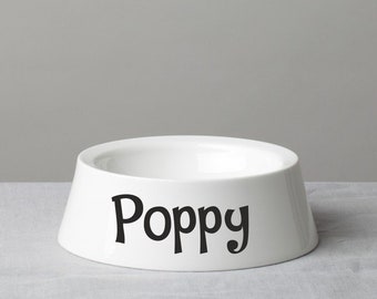 Pegatina con nombre para cuenco de mascota / Pegatina personalizada para gato y perro