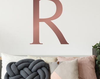 Monogram Letter Initial Wall Sticker - Custom Personalised Home Decor