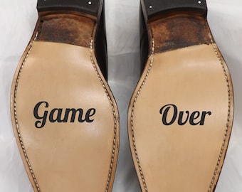 Game Over Wedding Shoe Stickers