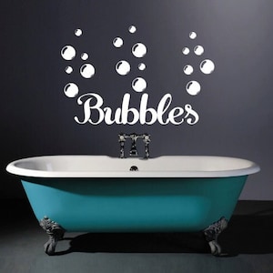 Bubbles | Wall Sticker Quote Words For The Bathroom