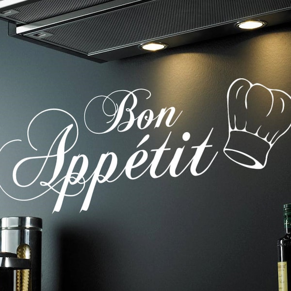 Bon appétit | Sticker mural cuisine sticker citation