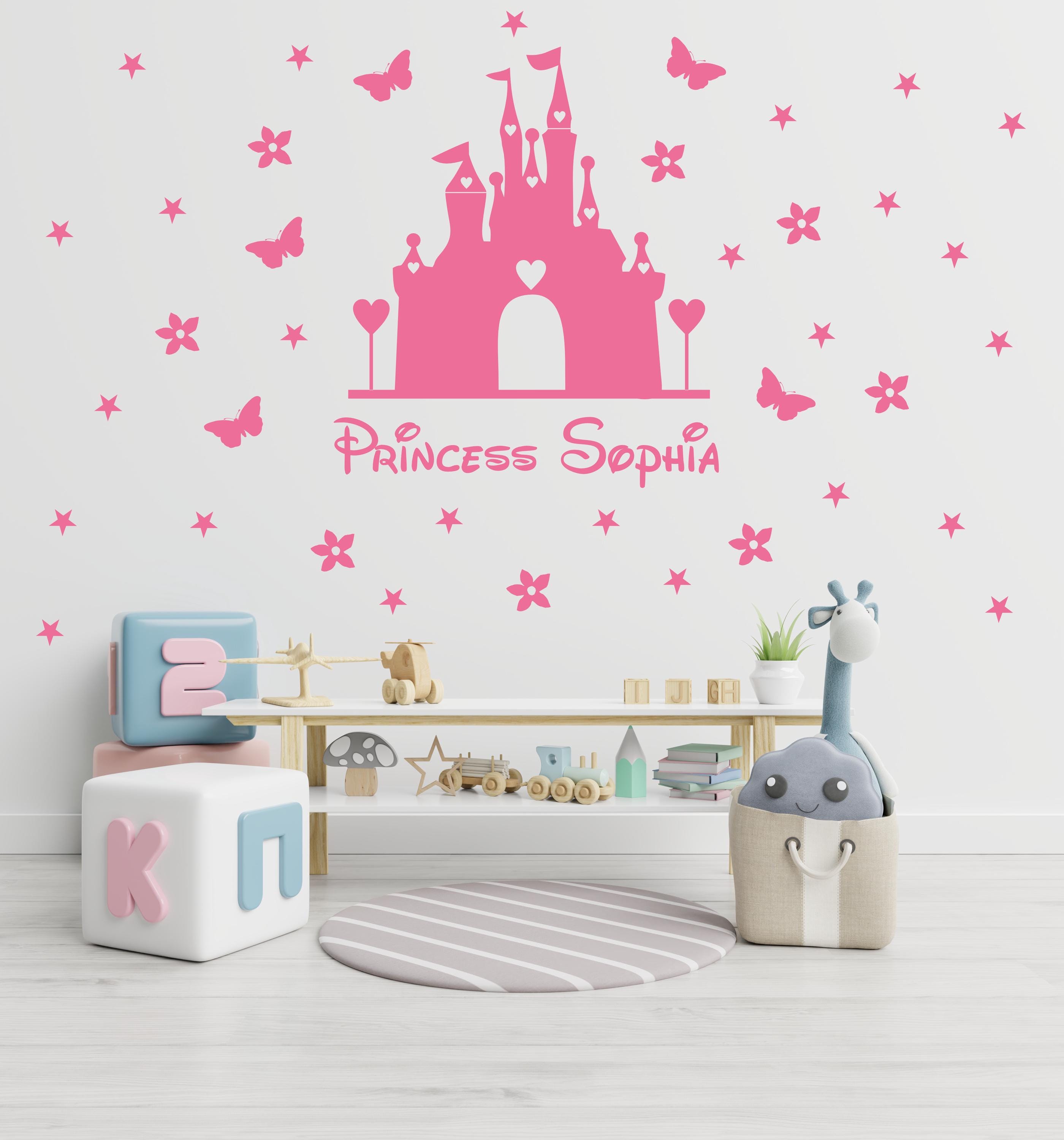 Adesivi Murali Giganti Castello Principessa – Vinile Colorato Per Cameretta Bambine, Decorazione Parete - Foto 6