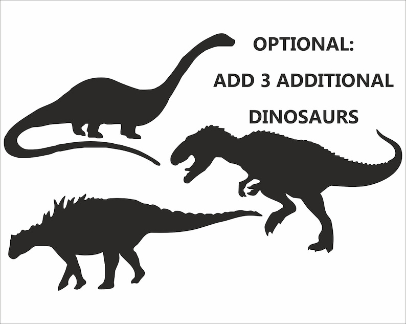 Personalised Dinosaur Wall Sticker Name image 4