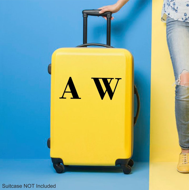 Personalised Suitcase Initials Name Sticker Decal Luggage Etsy