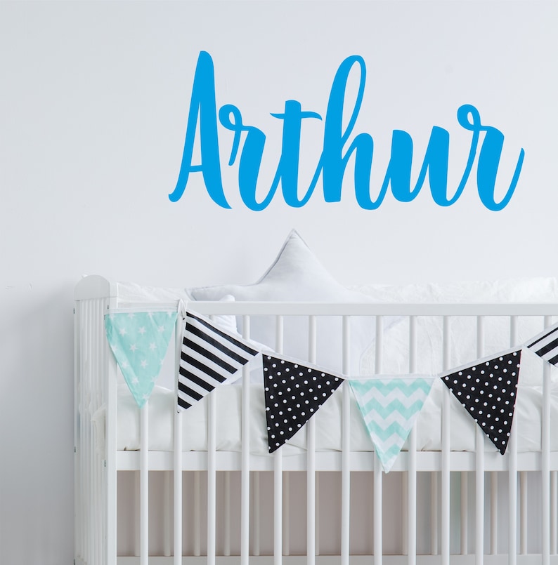 Personalised Script Bespoke Name Wall Sticker Decal Kids Etsy UK