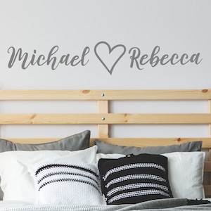 Personalised Couple Name Wall Sticker