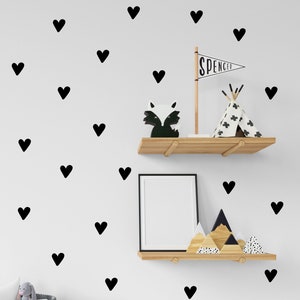 Heart Wall Art Stickers, Kids Bedroom Decor image 1