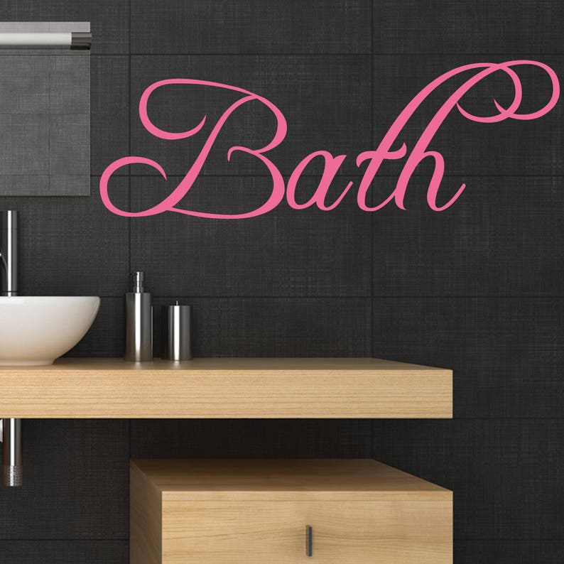 La Toilette Wall Sticker Quote Decal Bathroom Ensuite Washroom Vinyl Toilet WQ63