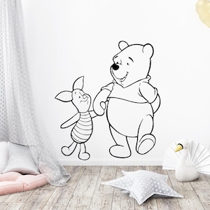 Winnie The Pooh Wall Sticker Decal | Disney Piglet Vinyl Graphics for Kids Bedroom & Nursery Decor