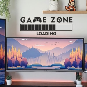 GAME ZONE LOADING Sticker mural Sticker citation