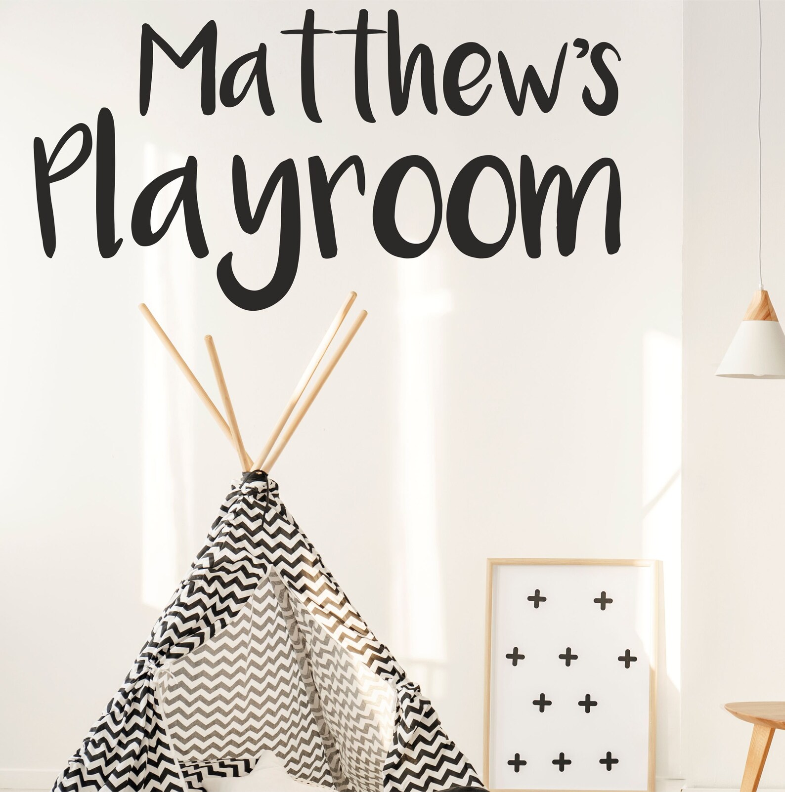 Personalised Playroom Name Wall Sticker Decal Bespoke Custom Etsy