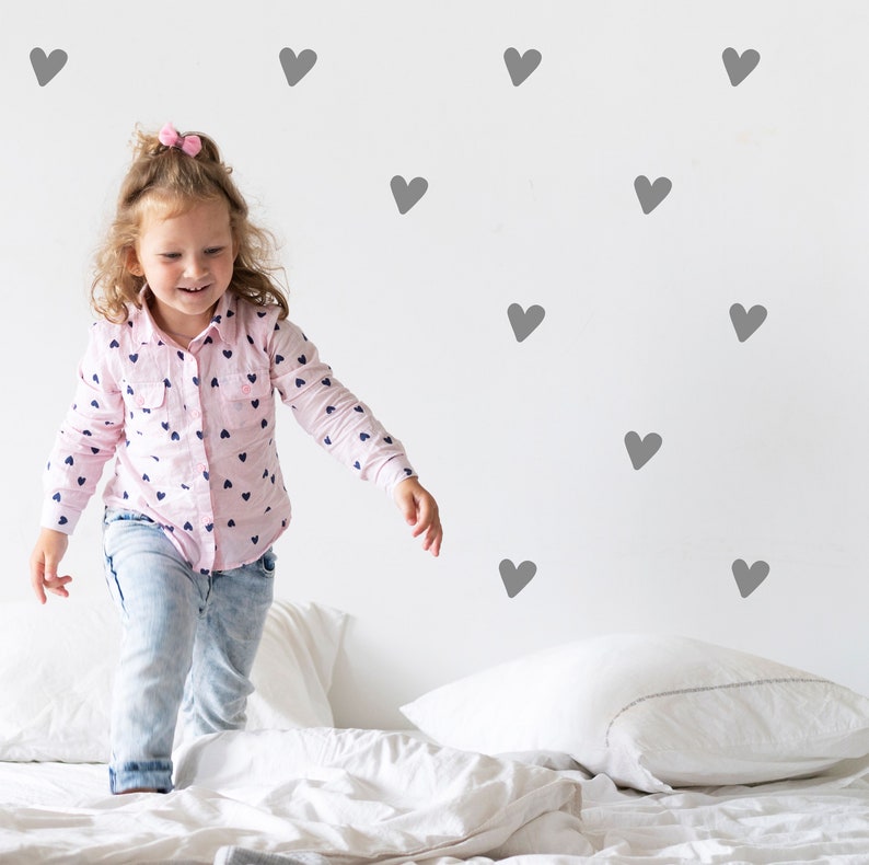 Heart Wall Art Stickers, Kids Bedroom Decor image 2
