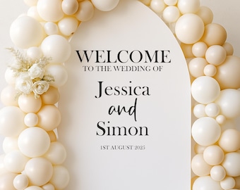 セイルボード、バルーンアーチ、鏡、看板用パーソナライズウェディングステッカー | ビニールデカール オーダーメイドの文字入れ