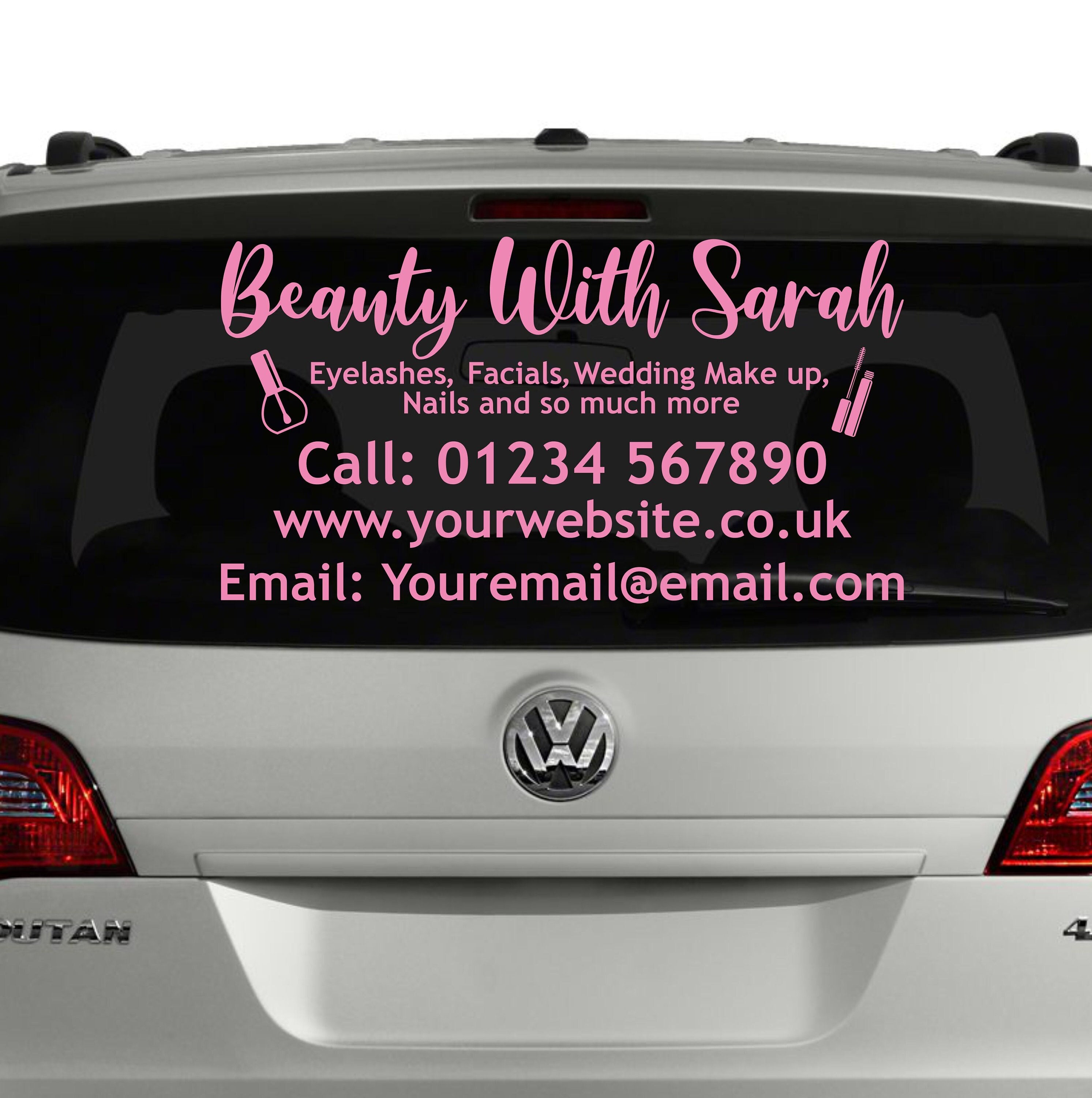 Car window decals for business deals