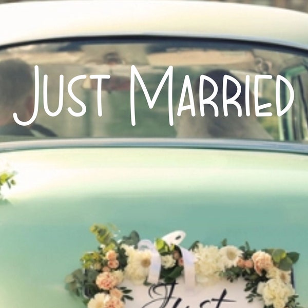 Sticker voiture Just Married