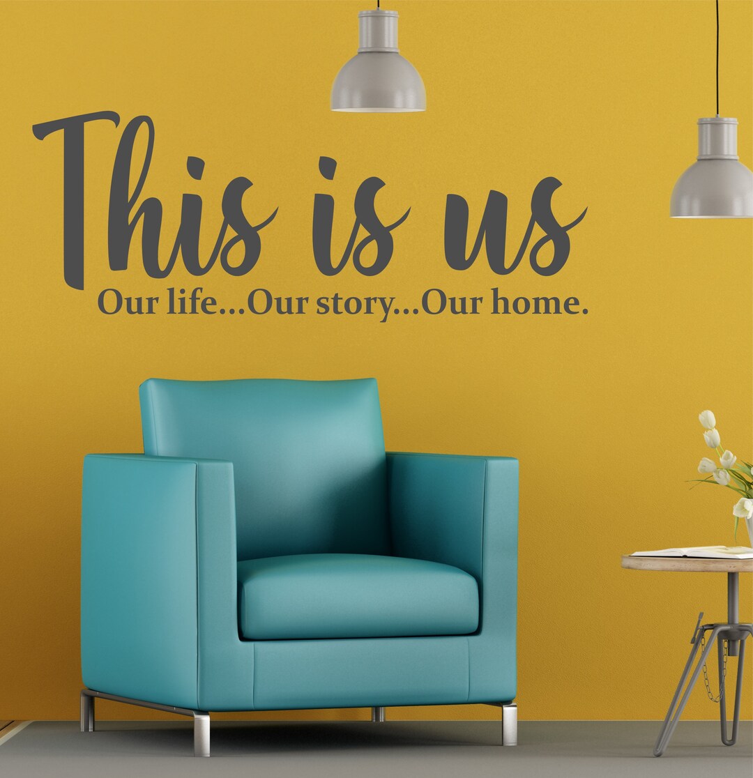 This is Us Wall Decal, Family Home Quote Sticker - Etsy