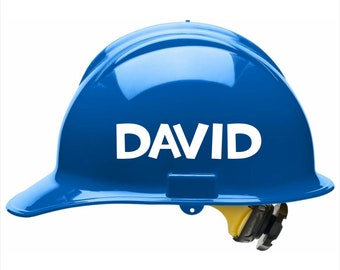 Personalized Hard Hat Name Stickers - Safety Gear Name Labels