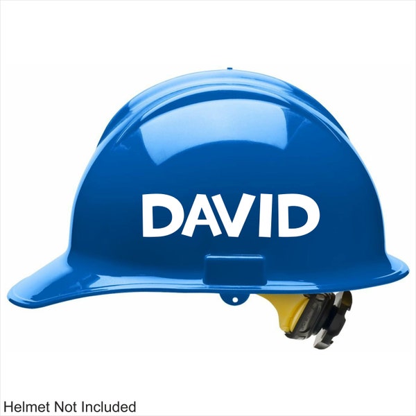 Personalized Hard Hat Name Stickers - Safety Gear Name Labels