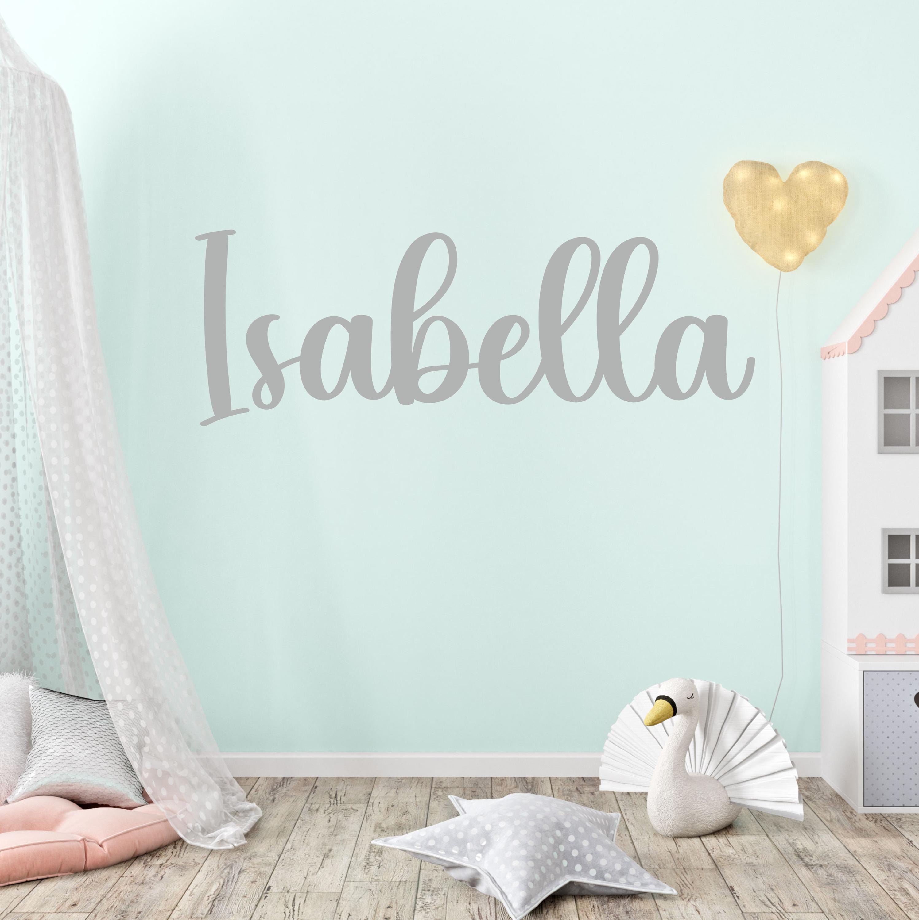 Custom Personalised Name Wall Sticker | Decal Wording Lettering Boys ...