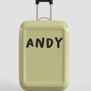 Name Initials Sticker For Luggage Suitcase Decal