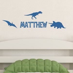 Personalised Dinosaur Wall Sticker Name image 3