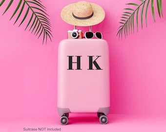 スーツケース用ステッカー（名前のイニシャル）｜カスタムスーツケース用ステッカー（パーソナライズ）