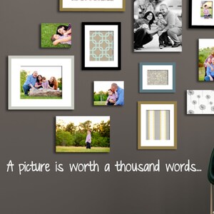 A Picture is Worth A Thousand Words Wall Sticker Quote - Etsy UK