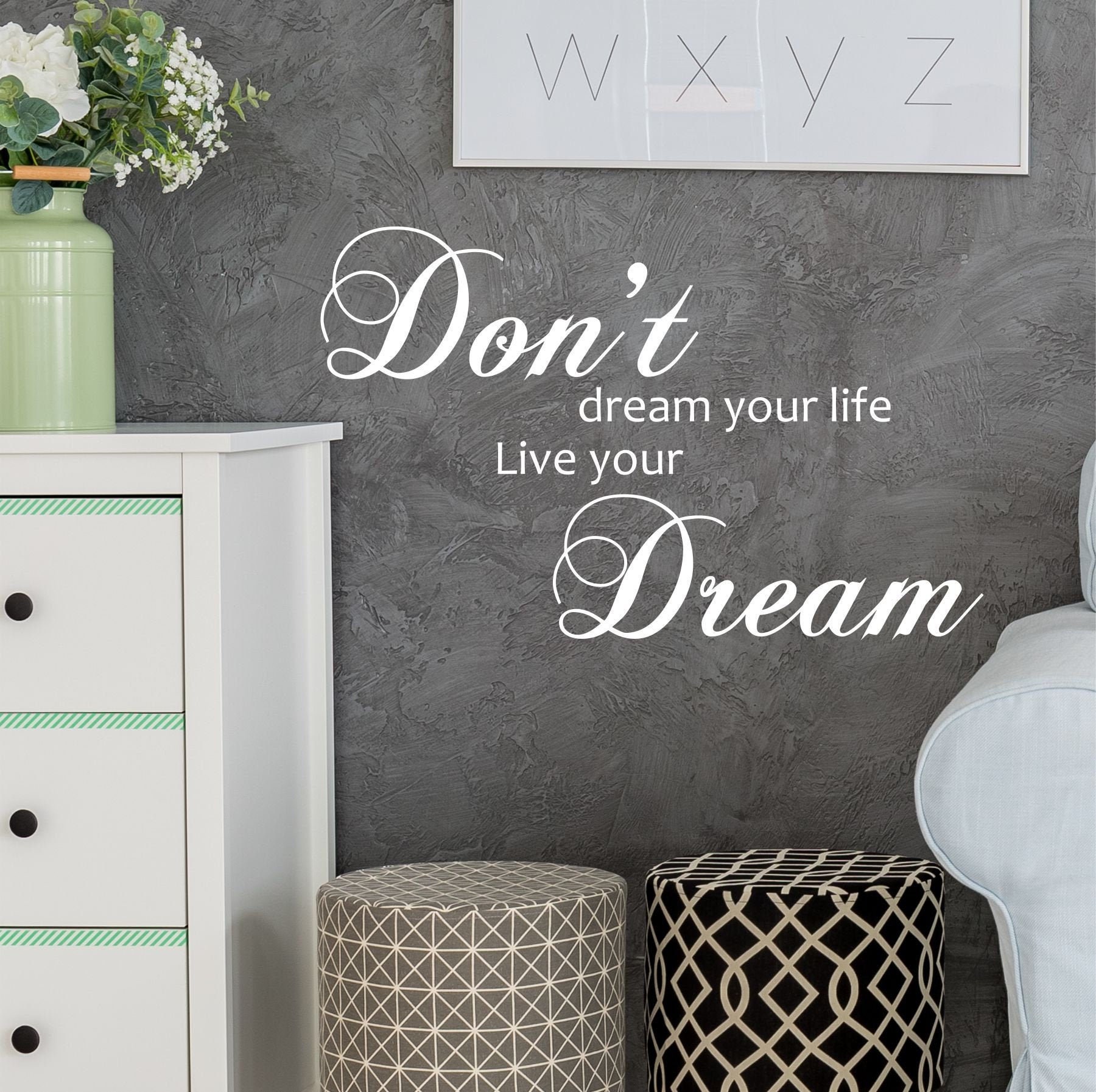 Don't Dream Your Life Live Your Dream Wall Sticker - Etsy