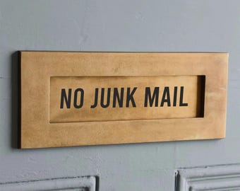 迷惑メール禁止 | レターボックス 郵便受け 玄関ドア 勧誘 | ビニール製デカールステッカー