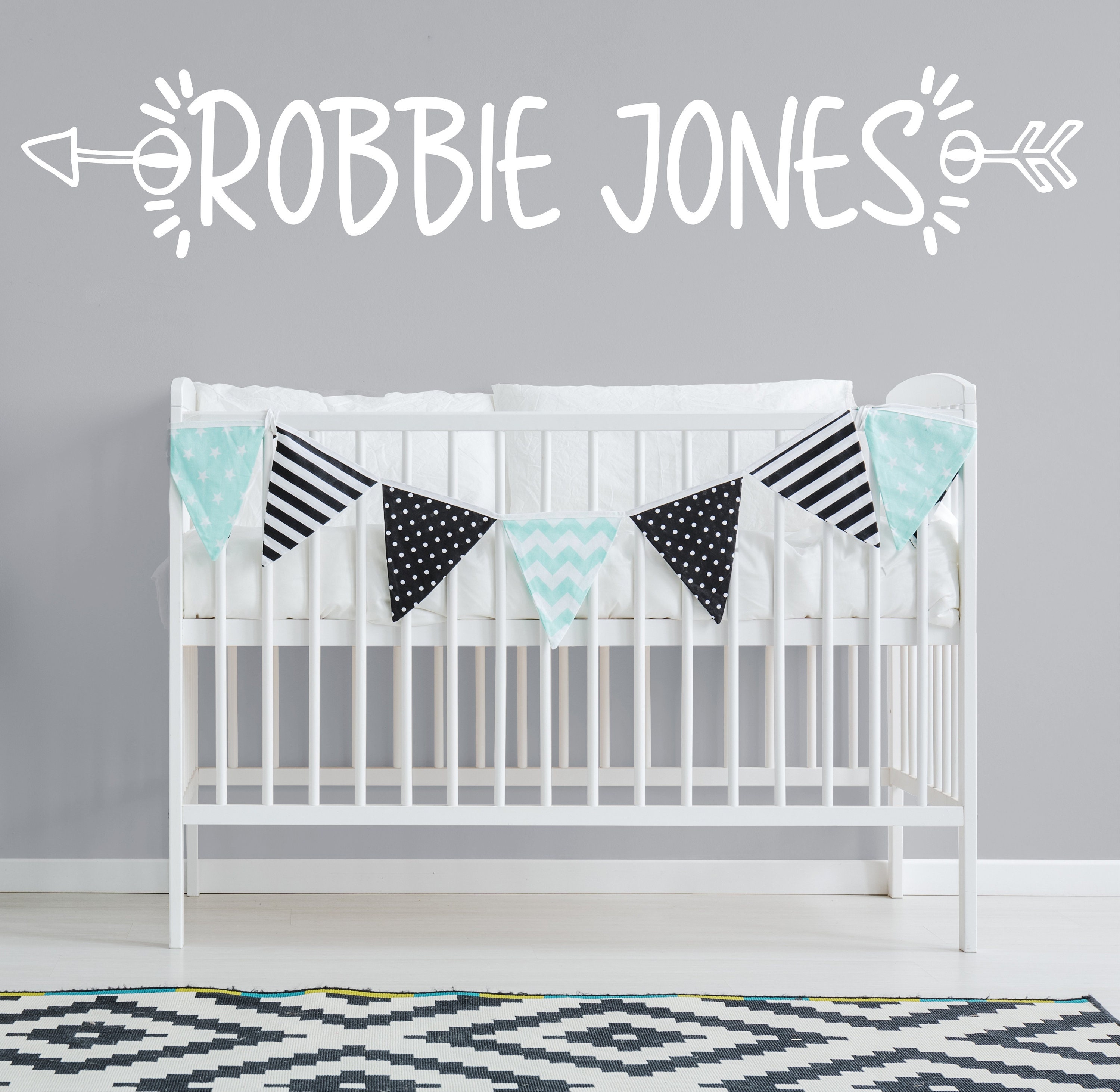 Autocollant Mural Personnalisé Cow-boy Pour Chambre Enfant - Vinyle Mat Amovible - Neuf