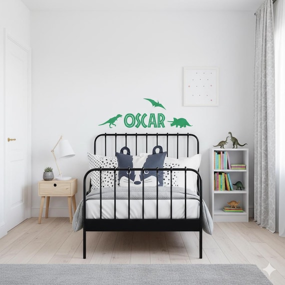 Personalised Dinosaur Wall Sticker Name | Kids Bedroom