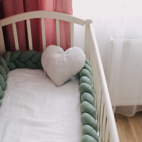 Braided Crib Bumper Etsy