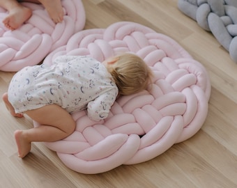 Colorful rug for kids Floor pillow Nursery rug Round rug Floor seating Montessori furniture