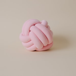 Cute Pink home decor Knot pillow ball Throw pillows Pink pillow Gift for kids
