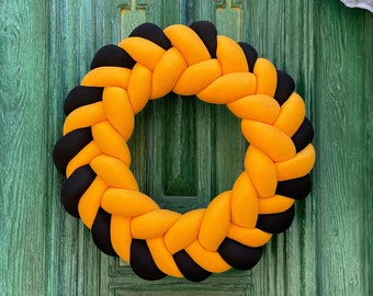 Halloween wall art Fall wreath Elegant halloween front door decor Autumn decoration