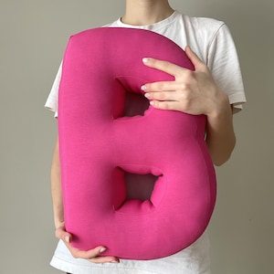 Almohada con letras Letras de tela Decoración de habitación de bebé Almohadas con iniciales Regalo para baby shower