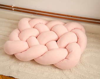 Floor pillow Reading nook cushion Giant floor pillow Floor braided cushion Toddler floor pillow Kids room floor seating