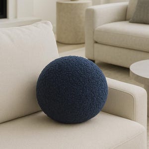 Boucle Ball Decorative Pillow Modern Minimalistic throw cushion Teddy Ball Cushion Best seller Home Decor