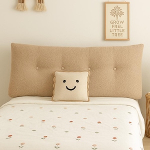 Boucle Huvudgavelkudde boucle Ryggstöd Kilkudde enkelsäng Anpassad huvudgavel Ländrygg Triangelkudde queen size-säng klädsel Justerbar king size-säng
